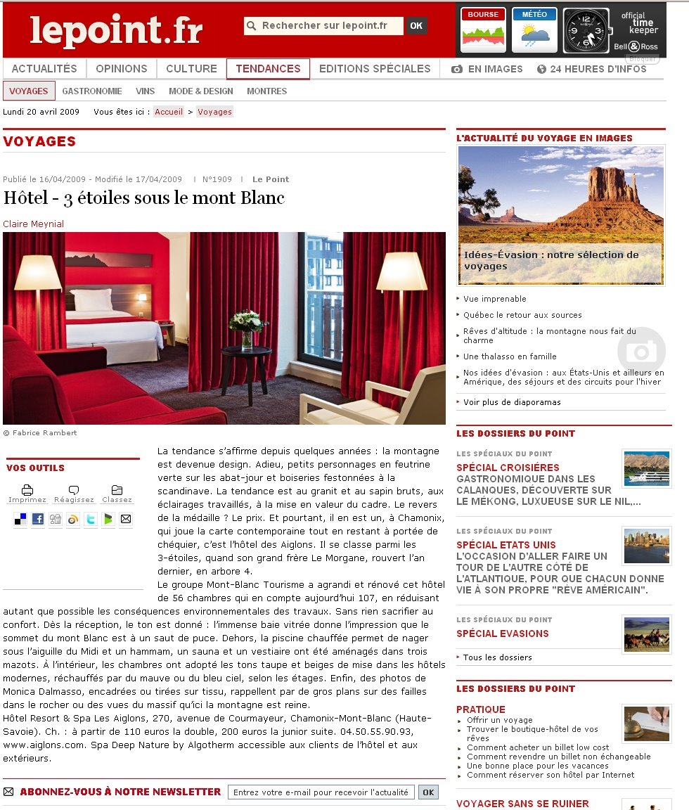 [PRESSE.LE+POINT+Hôtel+LES+AIGLONS]