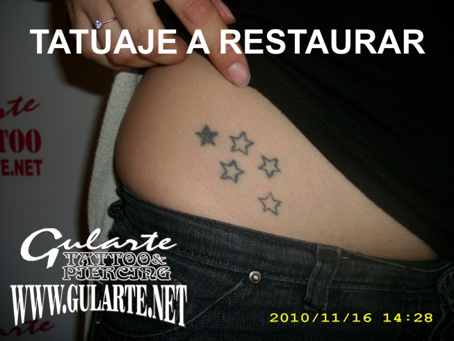 tattoo de estrellas. tattoo de estrellas.