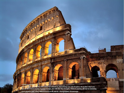 The Colosseum Rome Italy at Early Morning