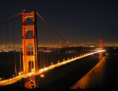 The Golden Gate Bridge San Francisco in the Night Pictures and Photos