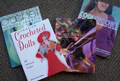 Books donated in honor of National Crochet Month, 2008