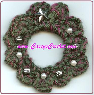 Crochet Wreath pattern by Casey Stanziano