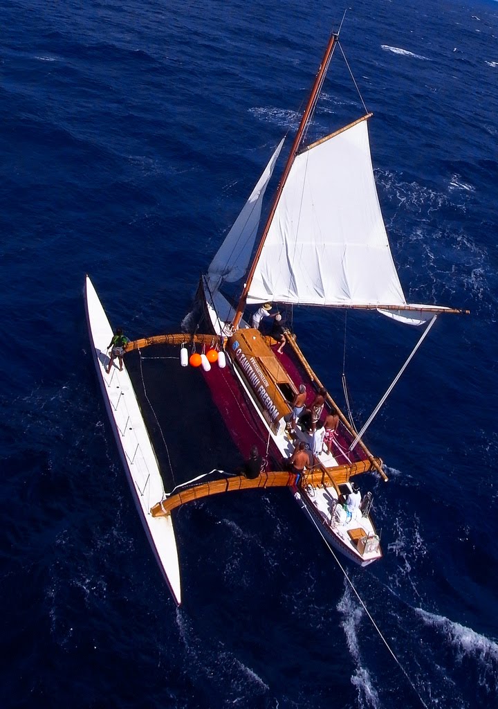 Outrigger Sailing Canoe