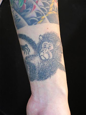 The monkey tattoo photo is courtesy of Gotch Harizanmai tattoo Studio 