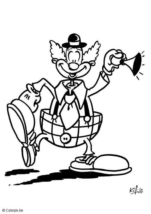 Clown Coloring Page Clown Coloring Page
