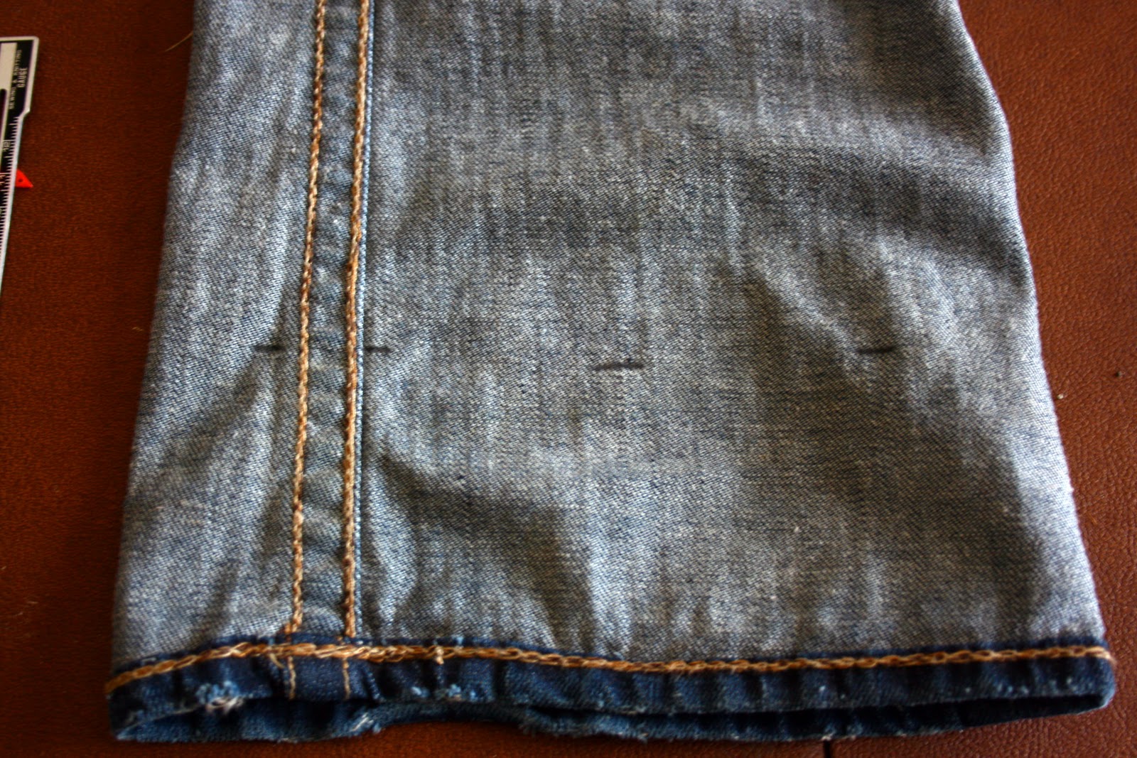 The Pretty Poppy How to hem jeans using the original hem..the best way!!