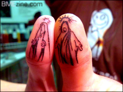 tatuaj cu iisus si fecioara maria