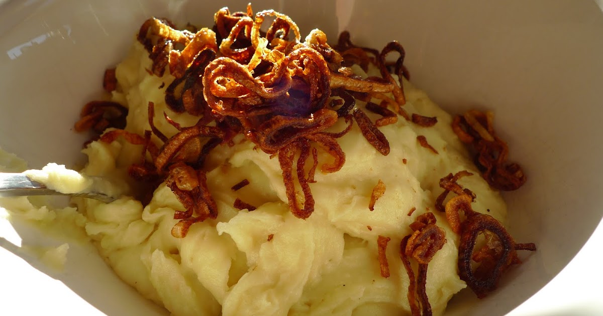 siriously delicious Garlic Mashed Potatoes with Crispy Shallots
