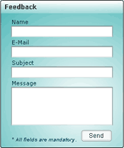 Feedback Form Interface. Feedback Form Interface.