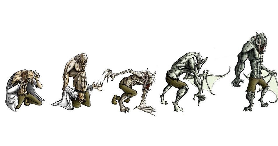 Juan's Goodies: vampire bat-man transformation