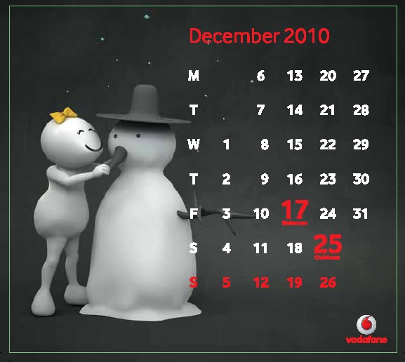 Download Printable Colourful December calendar 2010 for free For PC Desktop Download Printable Colourful December calendar 2010 for free For PC Desktop