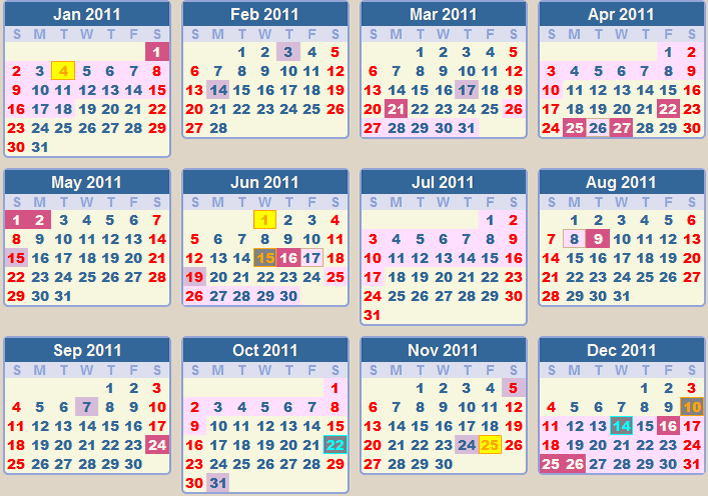 2011 calendar printable free. Printable Calendar 2011 free