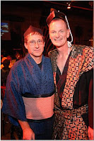 GuyDads in costume from musical Pacific Ovetures for 'Anything Goes' Gala