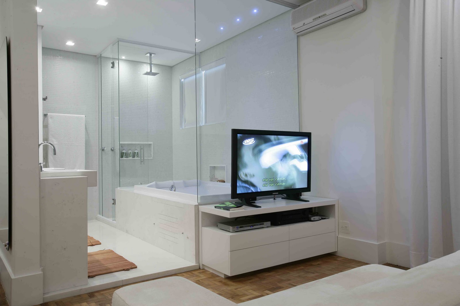 AMC Arquitetura Morar em 400 M2 Banheiro Integrado Ao Quarto Pequeno ~ AMC Arquitetura Morar em 400 M2