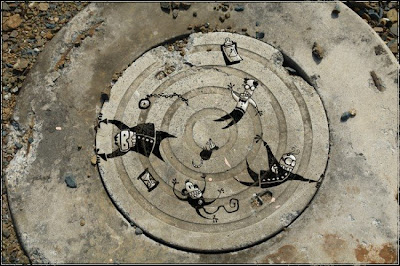 art on a sewer