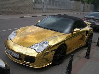 Porsche Covered In Gold (5) 5