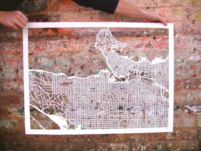 11 Creative and Cool Hand Cut Paper Maps (11) 4