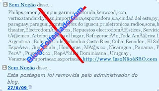 Comentário sem noção, isso não é seo Comentario sem noção, isso não é seo, comentário removido