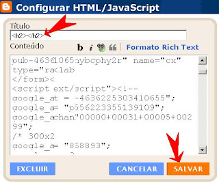 Colocar gadget sem título no blog colocar gadget sem titulo no blogger