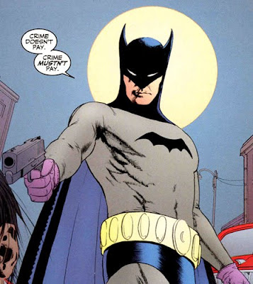 My pink gloves are a reference, you scum Batman Gun