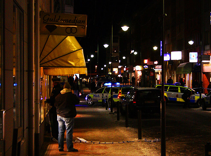 Väpnat rån i Jönköping polis