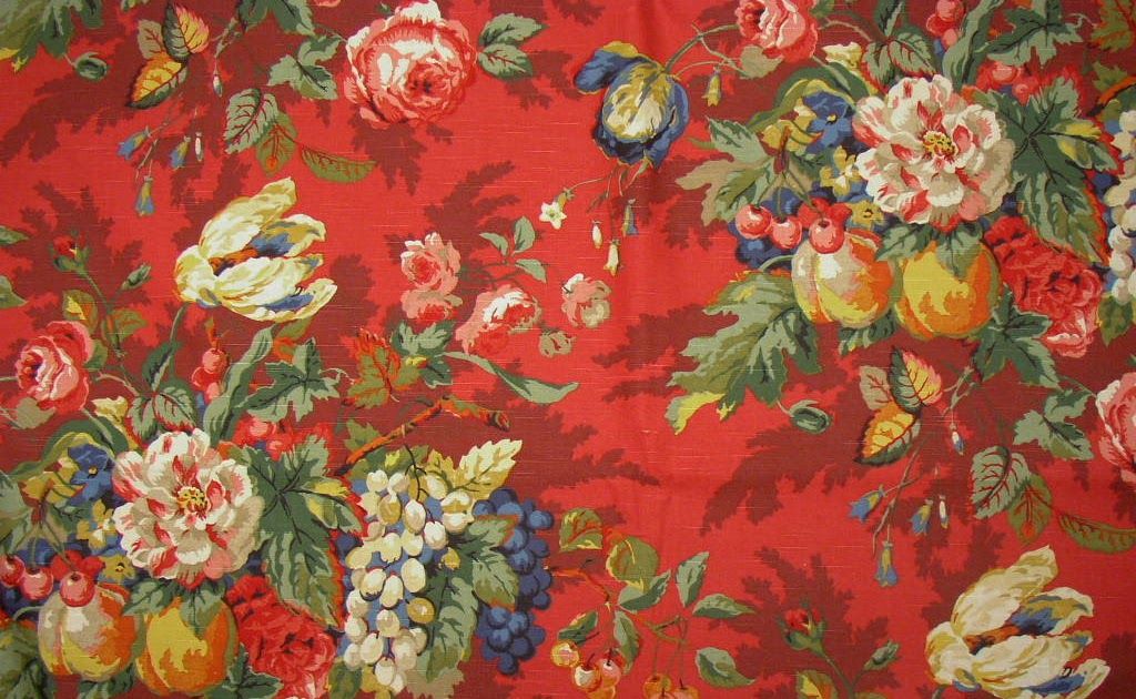 Decorating in Queensland Crimson Fabric