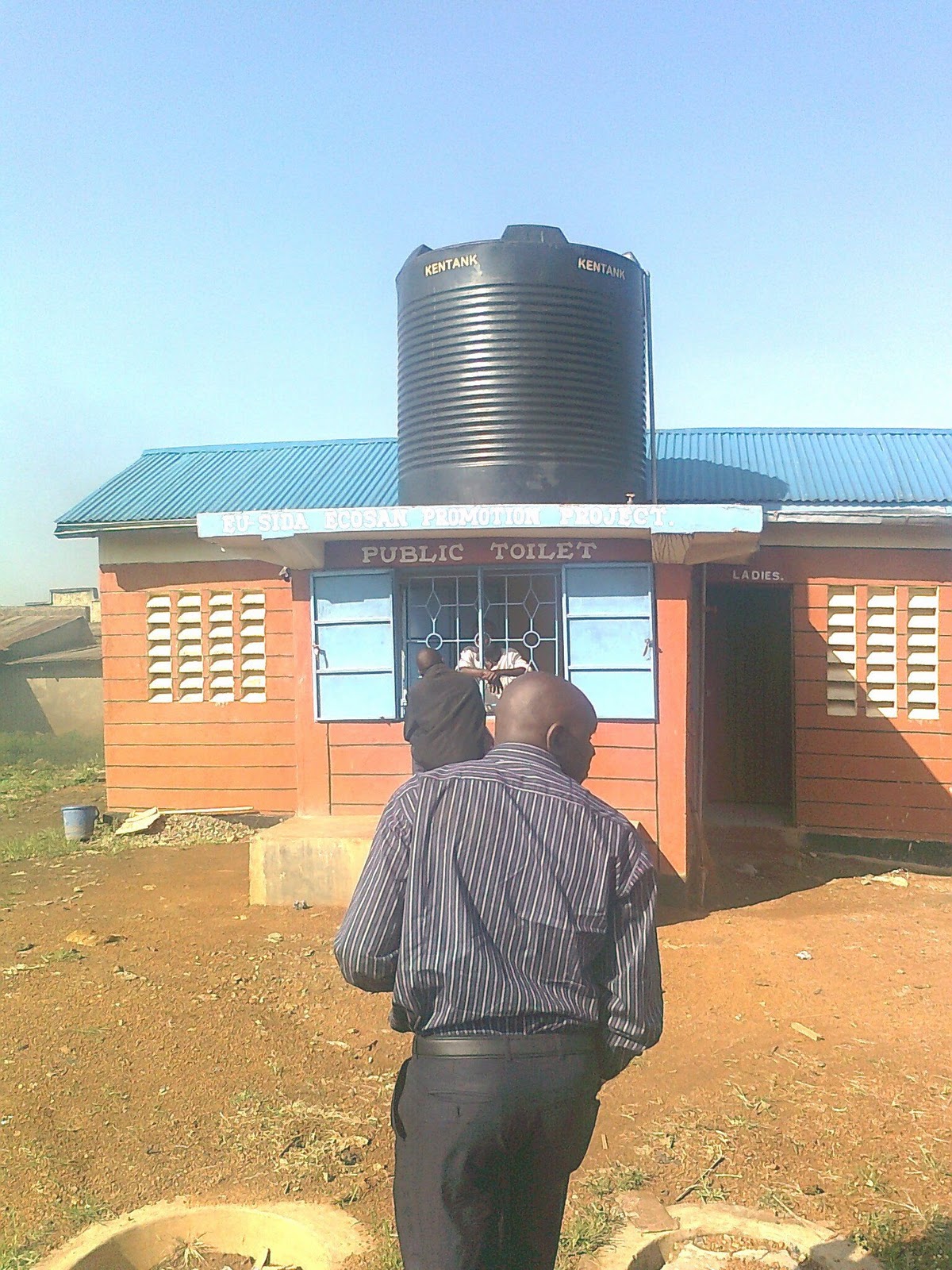 Ecosan Kenya Network Status Ugunja Public Toilet with waterk kiosk and