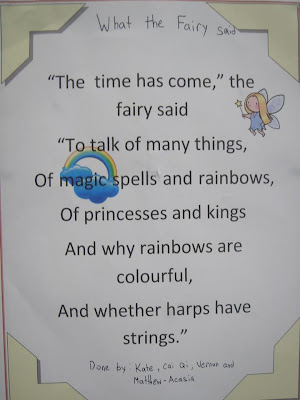 5A's Class Blog: Poems inspired by 'The Walrus and the Carpenter'