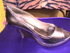 zapato Tiffany plata piel peep toe platforma exterior