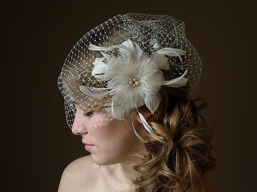 Flower Birdcage Veil