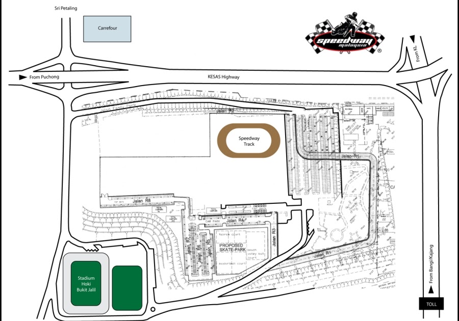 SPEEDWAY MALAYSIA Location maps to Speedway Malaysia track and cafe