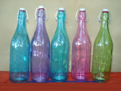 Different Coloured Bottles