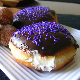 Chocolate Glazed Cream Filled Donut