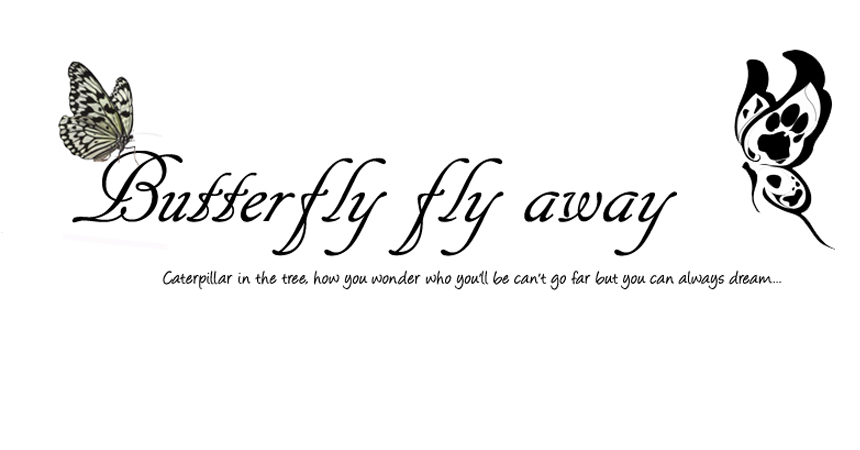 Butterfly fly away