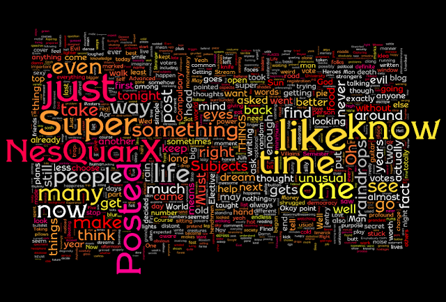 Wordle: NesQuarX blogs' words