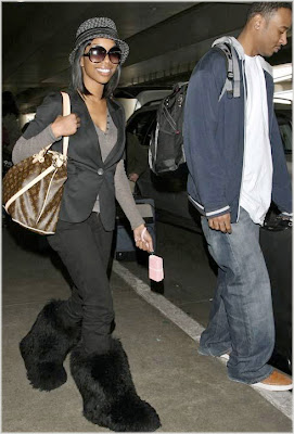 Brandy Spotted Out In LA