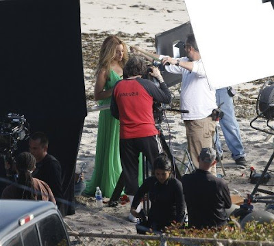 Beyonce On Set Of New Video