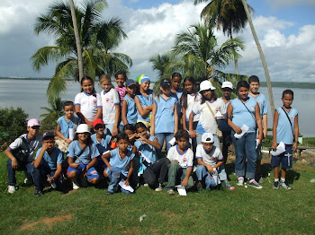 Toda a turma da equipe dengue reunida ao final da panfletagem