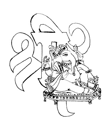 Line Art Ganesha
