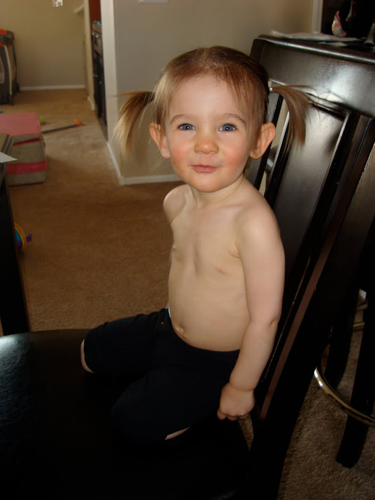 I want to be like Daddy and not wear a shirt. I won't be able to for very much longer Mommy says:)