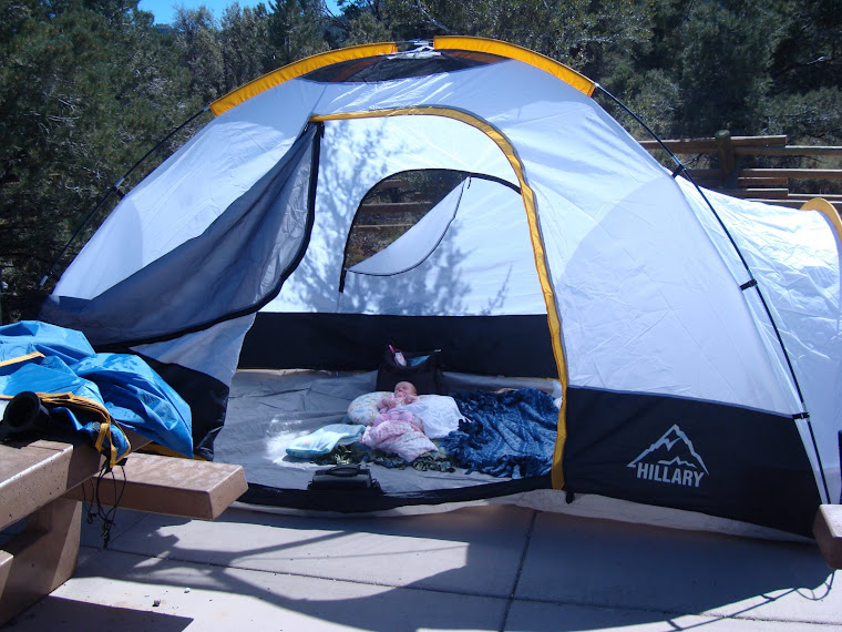 Trinity's 1st camping trip