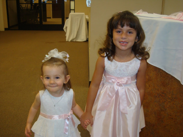 This was my first flower girl appearance.  How precious.