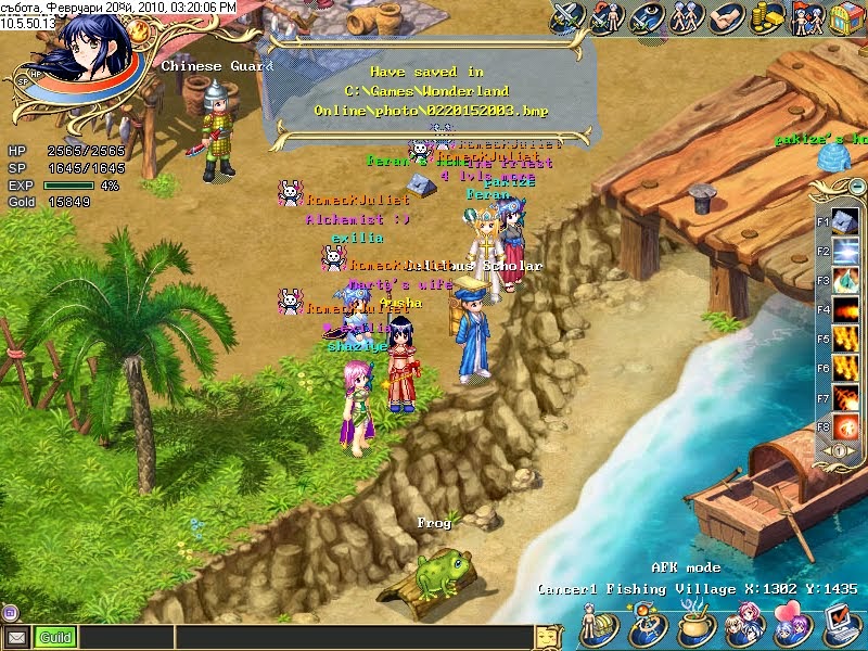 Wonderland online afk mode