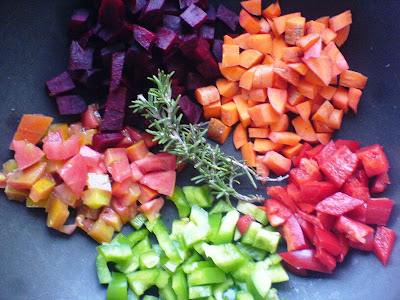 Mixed Veggie Salad with Rosemary and Sumac