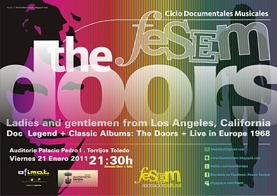 Cartel Documentales Musicales FESEM - The Doors Cartel Documentales Musicales FESEM - The Doors