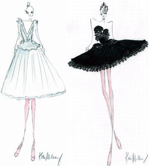 Nina's cocktail dress and Black Swan (Odille) costume Nina's cocktail dress and Black Swan (Odille) costume