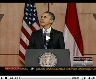 video pidato obama di indonesia , pidata barrack obama di UI, pidato Obama Di Universitas Indonesia