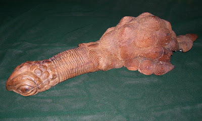 snapping turtle carving