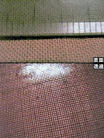 シーチング表面と光の透過の様子