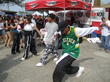 Hip-hop dancing at the car show